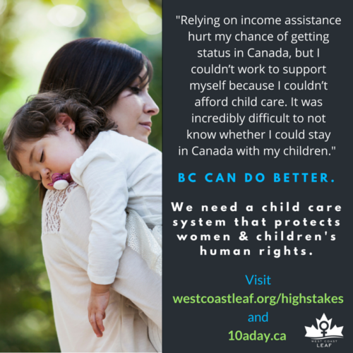 We need a child care system that protects women & children's human rights.