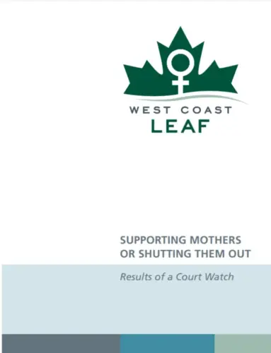 Cover of the Supporting Mothers or Shutting Them Out Report